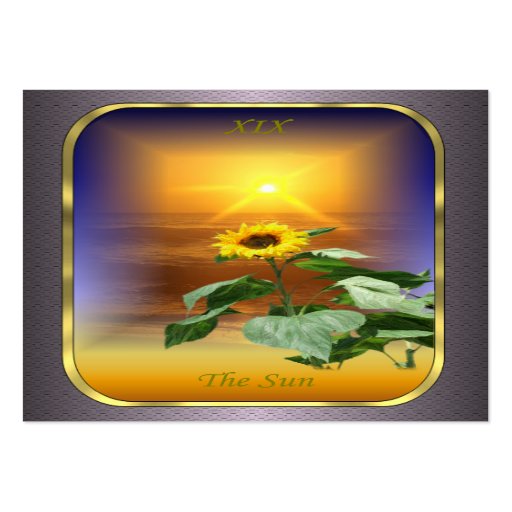 Tarot Profile Cards - The Sun Business Card Template