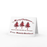 Tartan Christmas Card