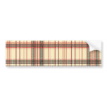 Tartan Fabric Texture Bumper Sticker