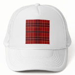 Tartan Fabric Texture Mesh Hat