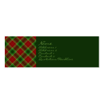 Tartan No. 0007 Business Card