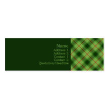 Tartan No. 0009 Business Cards