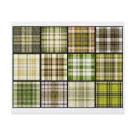 Tartan Plaid Tea Bag Tiles - Origami Folding flyers