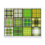 Tartan Tea Bag Tiles - Origami Folding Personalized Flyer