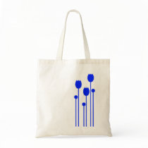 Tasche pocket bag baag blau schwarz floral blume