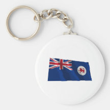 Tasmania Waving Flag Key Chains