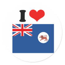 Tasmanian Flag Round Stickers