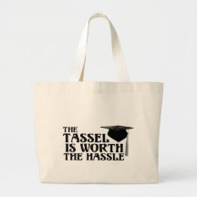 Tassle Worth the Hassel Canvas Bags