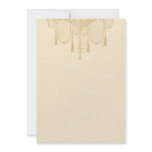 Tassles in Gold Stationery invitations