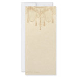 Tassles in Gold Stationery rack cards