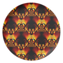 Taste of Art Deco Abstract Design Dinner Plates