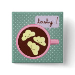 Tasty Cocoa Kawaii Button