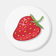 Tasty strawberry magnet