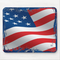 Tattered American Flag Mousepad mousepads