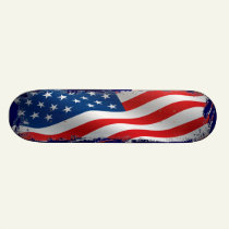 Tattered American Flag Skateboard skateboards
