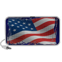 Tattered American Flag USB Speaker speakers