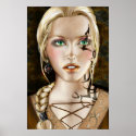 Tattoed Girl Mini Poster posters