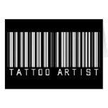 Tattoo Artist Bar Code cards