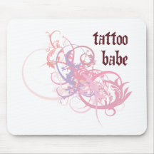 Tattoo Babe Mouse Mat