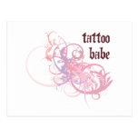 Tattoo Babe Postcard