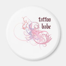Tattoo Babe Refrigerator Magnet