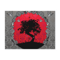 Tattoo  Bonsai Tree of Love Postcard