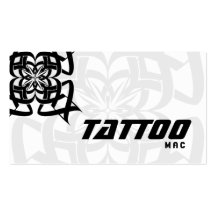 Tattoo Business Card Tribal Black