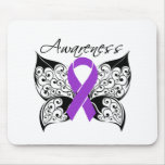 Tattoo Butterfly Awareness - Alzheimer's Disease mousepads