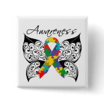Tattoo Butterfly Awareness - Autism buttons