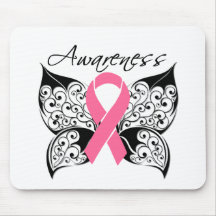 Tattoo Butterfly Awareness - Breast Cancer Mousemats