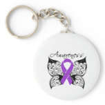Tattoo Butterfly Awareness - Crohn's Disease keychains