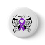 Tattoo Butterfly Awareness - Cystic Fibrosis buttons