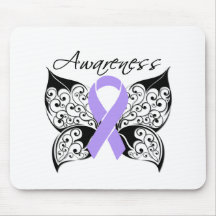 Tattoo Butterfly Awareness - General Cancer Mousepad