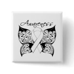 Tattoo Butterfly Awareness - Lung Cancer buttons