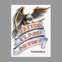 Tattoo Flash Artist postcards