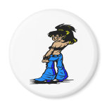 Tattoo Girl Fridge Magnets