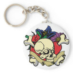 Tattoo Heart Skull keychains