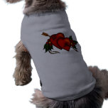Tattoo Hearts with Arrow pet clothing
