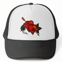 Tattoo Hearts with Arrow Hats