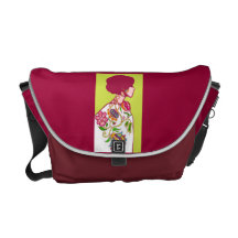 tattoo lady bag commuter bag