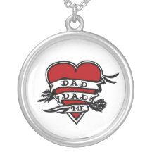Tattoo like design: Dad, Dad and me Custom Jewelry