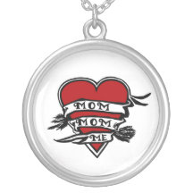 Tattoo like design: Mum, Mum and me Necklaces