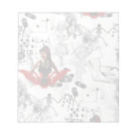 Tattoo Pin Up Memo Note Pad