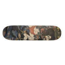 Tattoo Samurai Custom Skate Board