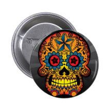 Tattoo Skull Button