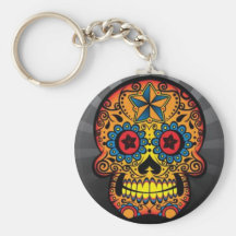 Tattoo Skull Key Chain