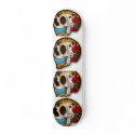 tattoo skulls skateboards