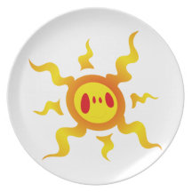 Tattoo Sonne sun Flacher Teller