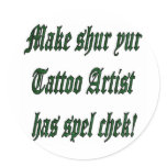 Tattoo Spell Check stickers