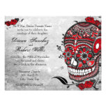 Tattoo Style Muerte Skull and Flourishes Invite